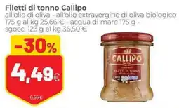 Coop Filetti di tonno Callipo offerta