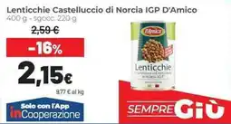 Coop Lenticchie Castelluccio di Norcia IGP D'Amico offerta