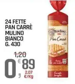 A&O 24 fette pan carre mulino bianco offerta
