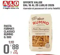 A&O Pasta formati classici Rummo offerta
