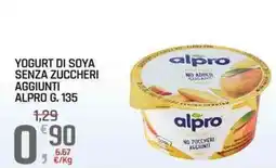 A&O Yogurt di soya senza zuccheri aggiunti alpro g. 135 offerta