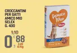 A&O Crocchettini per gatti Amico Mio Selex offerta