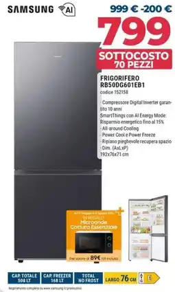Sinergy SAMSUNG FRIGORIFERO RB50DG601EB1 offerta