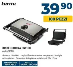 Sinergy Girmi BISTECCHIERA BS1100 offerta