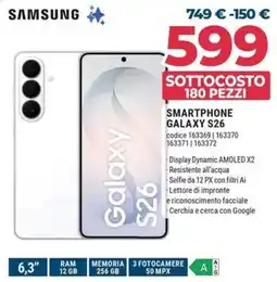 Sinergy SAMSUNG SMARTPHONE GALAXY S26 offerta