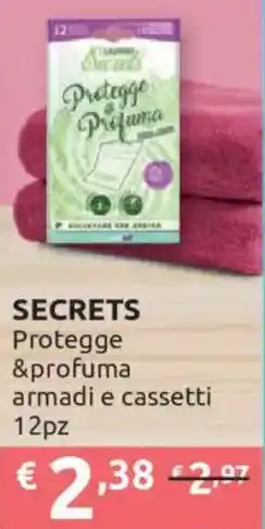 Ipersoap Secrets protegge &profuma armadi e cassetti offerta