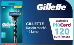 Ipersoap Gillette rasoio mach3 + 2 lame offerta