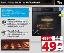 Comet SAMSUNG Forno Serie 4 Dual Cook NV7B4440VBB offerta