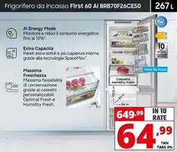 Comet SAMSUNG Frigorifero da incasso First 60 AI BRB70F26CES0 offerta