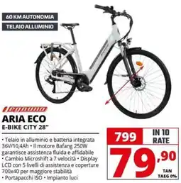 Comet Tognano Aria Eco E-Bike City 28" offerta