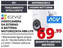 Comet Ezviz videocamera da esterno a batteria motorizzata hb8 lite offerta
