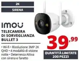 Comet Imou telecamera di sorveglianza bullet 3 offerta