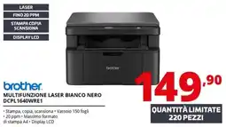 Comet brother MULTIFUNZIONE LASER BIANCO NERO DCPL1640WRE1 offerta