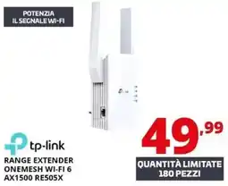 Comet Tp-link range extender onemesh wi-fi 6 AX1500 RE505X offerta