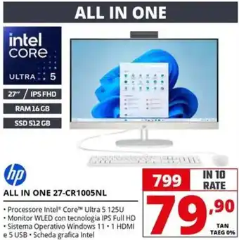Comet hp ALL IN ONE 27-CR1005NL offerta