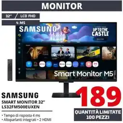 Comet SAMSUNG SMART MONITOR 32" LS32FM500EUXEN offerta