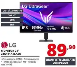 Comet LG MONITOR 24" 24G411A-B.AEU offerta