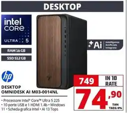 Comet hp DESKTOP OMNIDESK AI M03-0014NL offerta