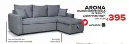 Conforama Conforama Arona divano con penisola in tessuto offerta