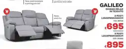 Conforama Conforama Galileo divano relax in tessuto 2 posti offerta