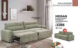 Conforama Conforama megan divano 3 posti in tessuto offerta