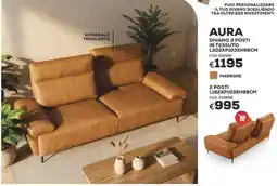 Conforama Conforama aura divano 3 posti in tessuto offerta