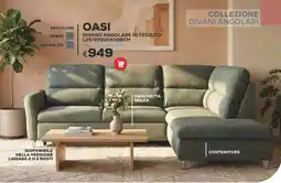 Conforama Conforama oasi divano angolare in tessuto offerta
