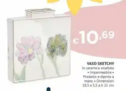 Progress Vaso sketchy in ceramica smaltata offerta