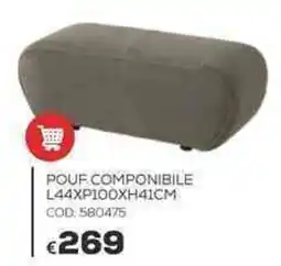 Conforama Conforama Pouf componibile offerta