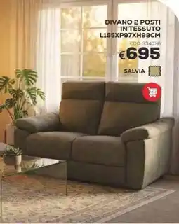 Conforama Conforama divano 2 posti in tessuto offerta