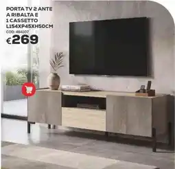 Conforama Conforama porta tv 2 ante a ribalta e 1 cassetto offerta