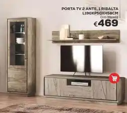 Conforama Conforama porta tv 2 ante, 1 ribalta offerta