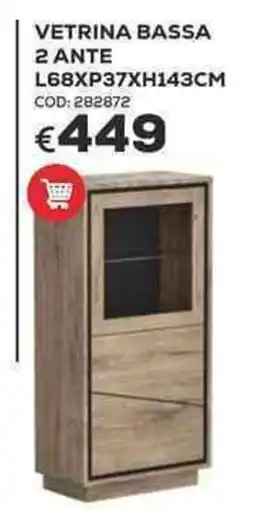 Conforama Conforama vetrina bassa 2 ante offerta