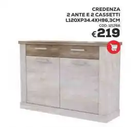 Conforama Conforama credenza 2 ante e 2 cassetti offerta