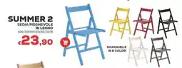 Conforama Conforama summer 2 sedia pieghevole in legno offerta