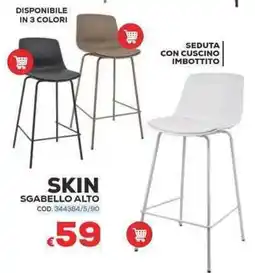 Conforama Conforama skin sgabello alto offerta