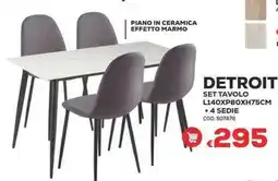 Conforama Conforama detroit set tavolo offerta