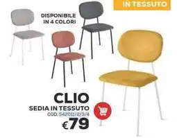 Conforama Conforama clio sedia in tessuto offerta