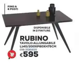 Conforama Conforama Rubino tavolo allungabile offerta