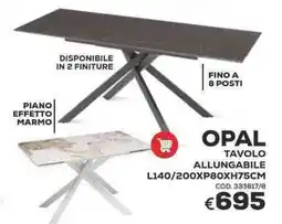 Conforama Conforama opal tavolo allungabile offerta