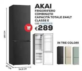 AKAI frigorifero combinato