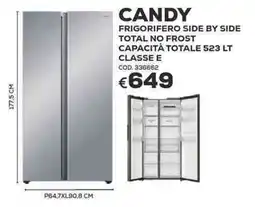 Conforama Candy frigorifero side by side total no frost offerta
