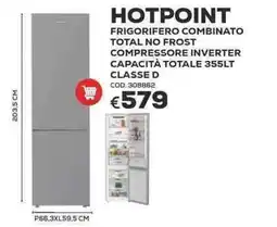 Conforama Hotpoint frigorifero combinato total no frost compressore inverter offerta