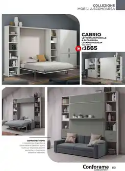 Conforama Conforama cabrio letto matrimoniale a scomparsa offerta