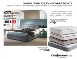 Conforama Conforama gavi letto matrimoniale con contenitore in tessuto offerta