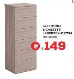 Conforama Conforama Settimino 6 cassetti offerta