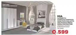 Conforama Mia cameretta completa composta come foto con letto una piazza e mezza senza contenitore offerta