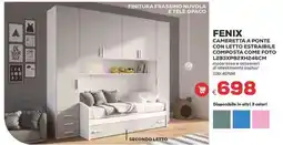 Conforama Fenix cameretta a ponte con letto estraibile composta come foto offerta