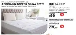 Conforama Ice sleep topper matrimoniale offerta