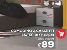 Conforama Conforama Comodino 2 cassetti offerta